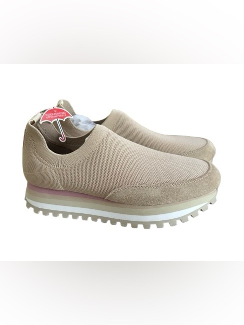 Blondo Lakelyn Sand Knit Platform Slip-On Athletic Sneakers Shoes Size 8.5 NEW - Picture 12 of 12